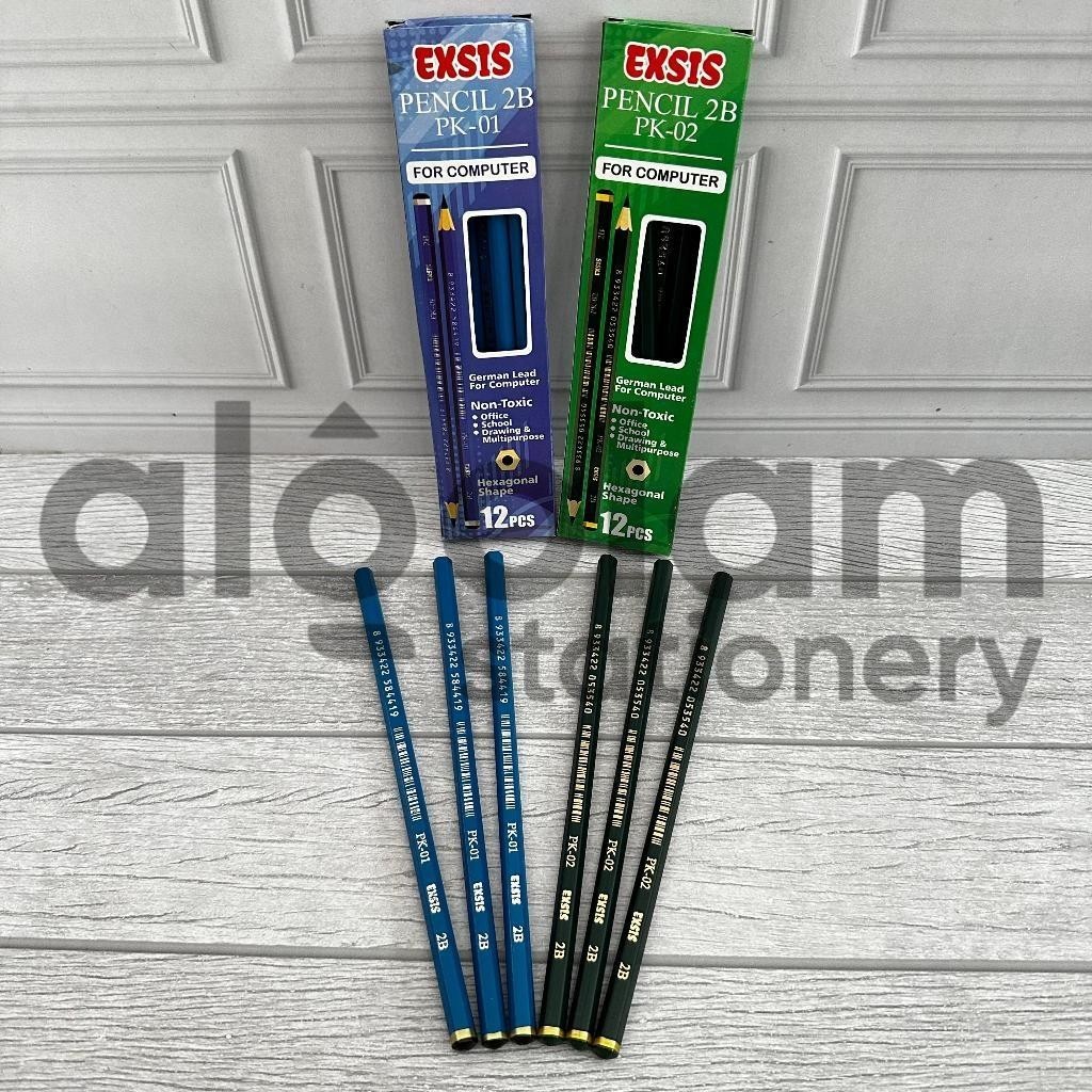 

SELUSIN ( 12 PCS ) Pensil 2B Exsis lengkap