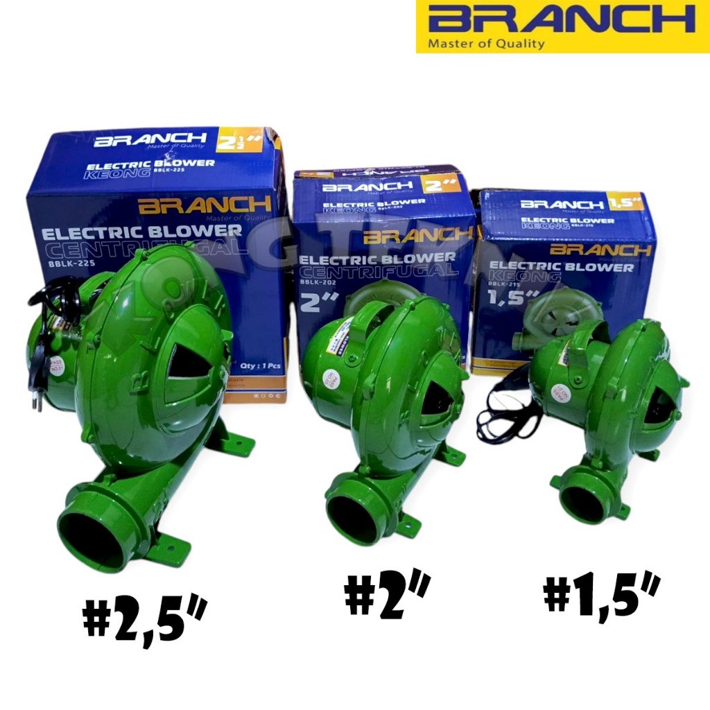 ORIGINAL BRANCH Blower Keong 1,5" 2" 2,5" 3" Inch/Mesin Blower Angin/Elektrik murah berkualitas