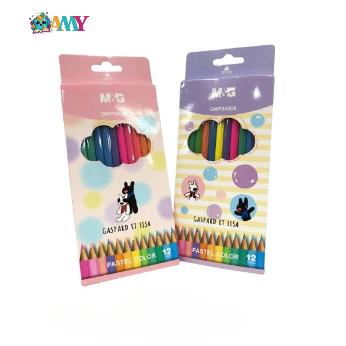 

M&G COLOR PENCIL QWP34306 COLORFUL (PENCIL WARNA/12WARNA) AMY STASIONARY
