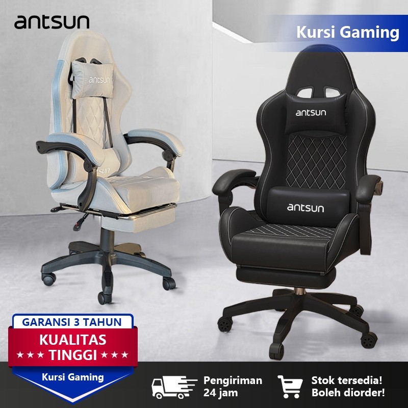 

antsun-Kursi Gaming/ Kursi Komputer/Kursi Gamers / Gaming Chair /Kursi Kantor/Kursi Ergonomis