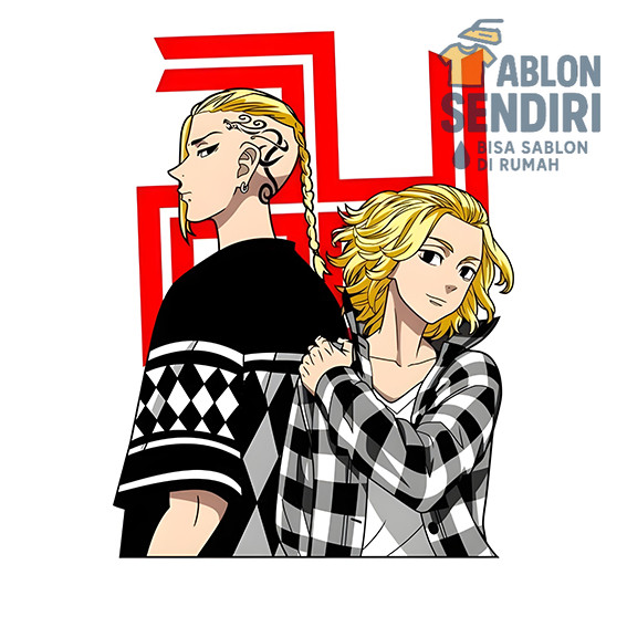 Sablon Gosok - ANIME - Siap Setrika - Sablon Desain Lengkap - Sesuai Gambar UN227