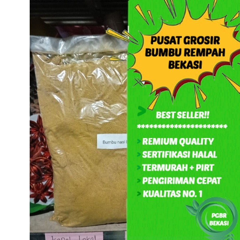 

Bumbu nasi briyani 1 kg untuk 45 kg beras wangi rempah khas timur tengah / Grosir briyani Bekasi
