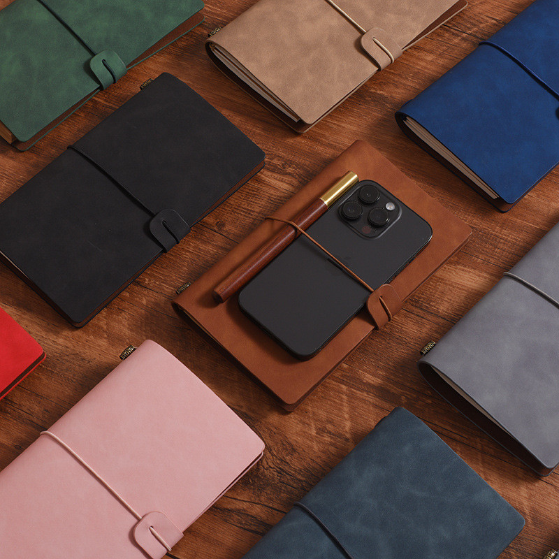 

A6 Vintage Notebook PU Leather Blank Kraft Diary Note Book Journal Sketchbook Stationery School Office Supplies