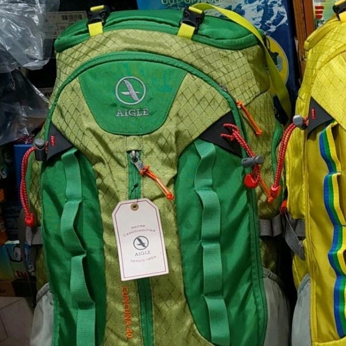 aigle cuncuna 40 l tas gunung semi carrier pramuka 40l liter - Hijau