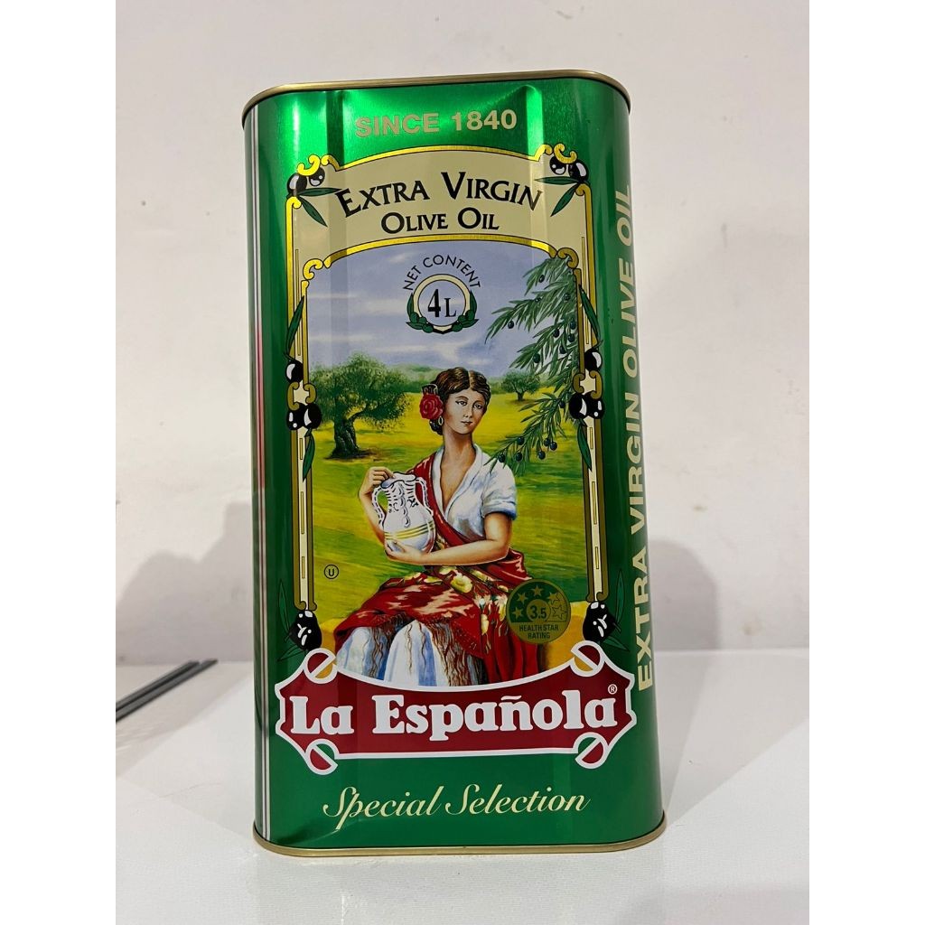 

Extra Virgin Olive Oil Espanola / Minyak Zaitun Extra Virgin Espanola - 4 Ltr