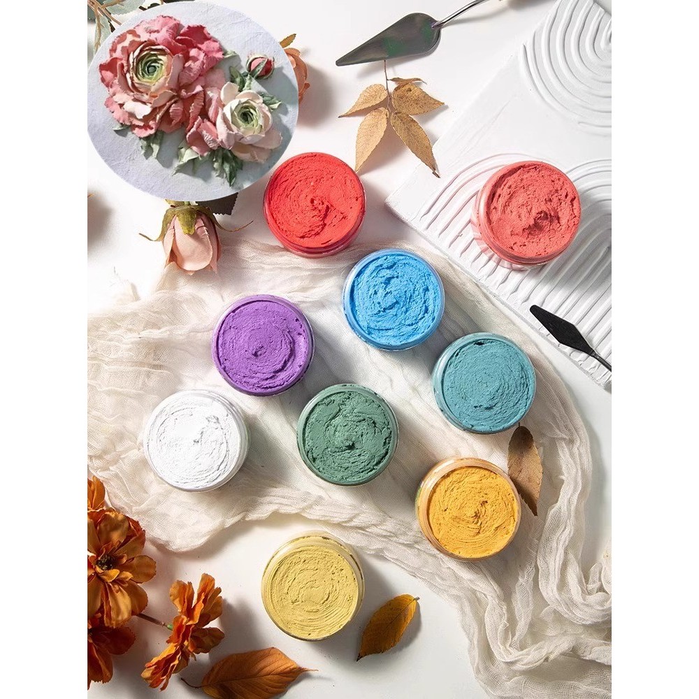 

200g Painting Relief Paste Three-dimensional Sculpture Paste Acrylic Pigment Art Illustration Molding Decorative Water Color