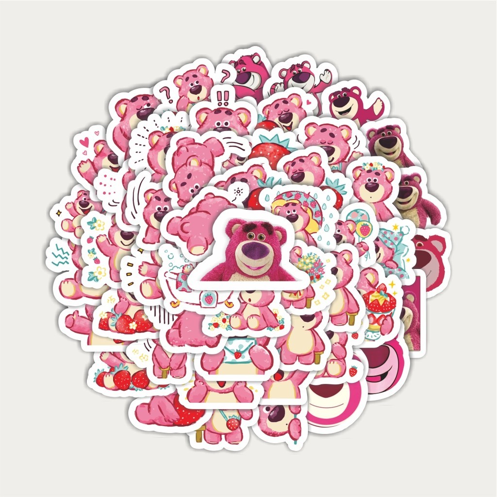 

Sticker Pack Sticker Disney Strawberry Bear ( Lotso) Sticker | Sticker TUMBLR | Stiker LAPTOP KOPER HELM