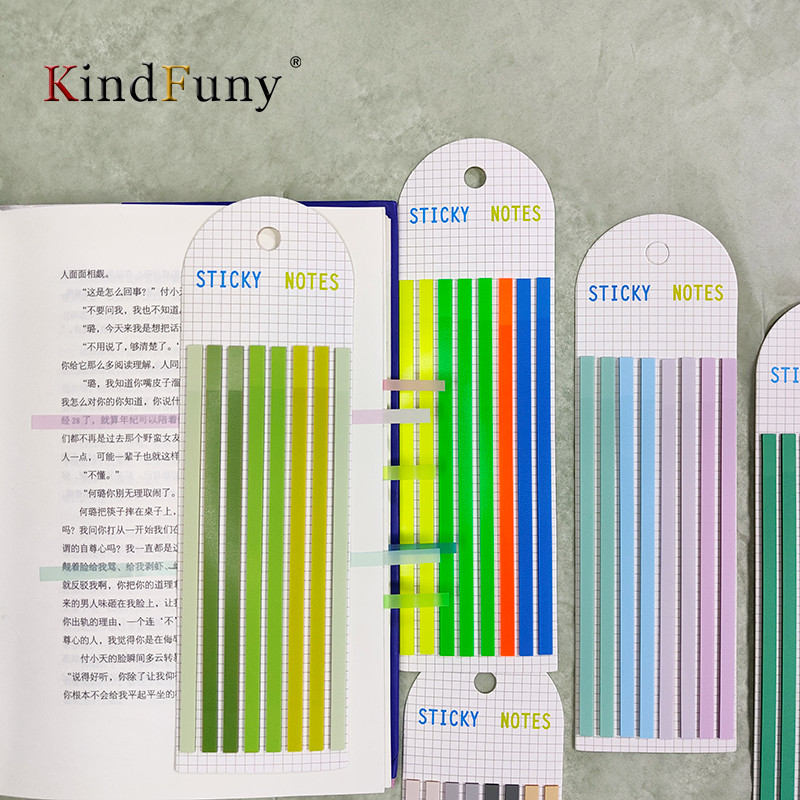 

KindFuny 160Pcs Stickers Transparent Bookmarkers Tabs Flags Stationery Posted It Tabs Memo Pad School Office Supplies