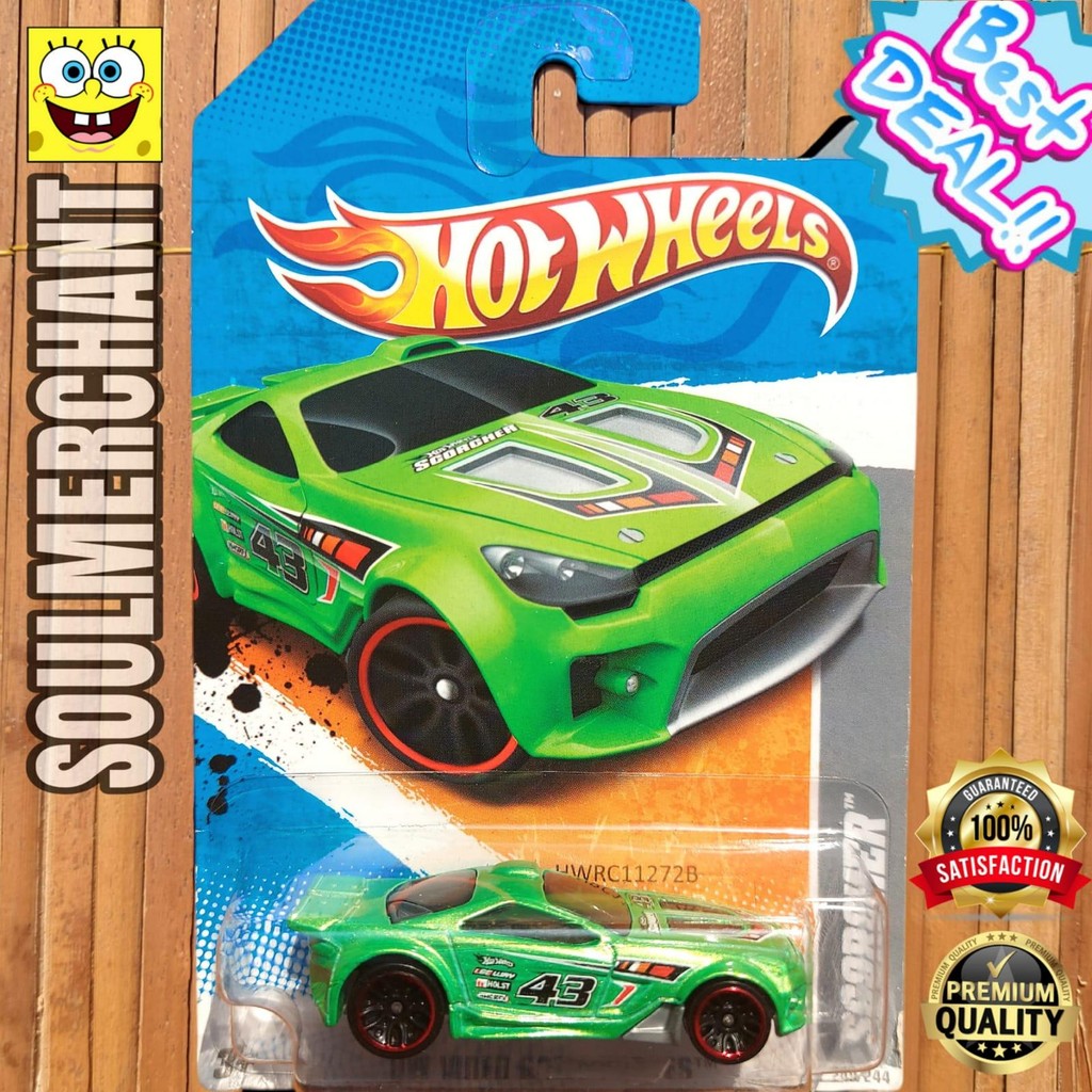 Hot Wheels Scorcher Hijau Mainan Diecast Mobil Balap