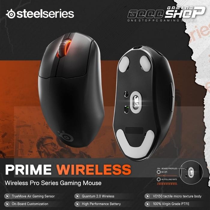 Steelseries Prime Wireless - Wireless Pro Series Gaming Mouse - Prime Only - Prime