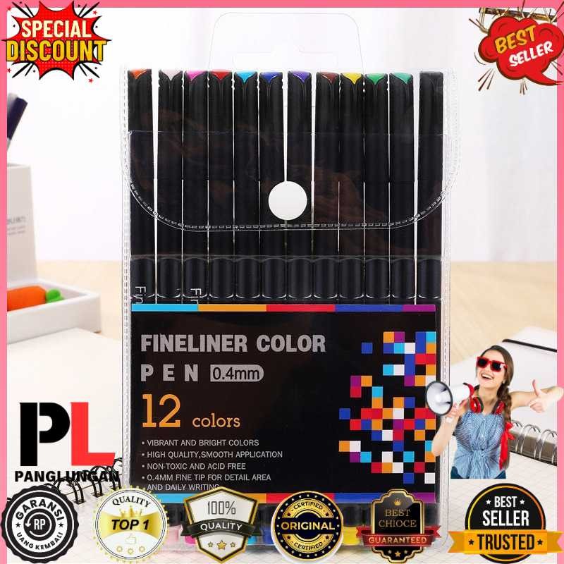 

Tlevino Pena Warna Drawing Pen Fine Point Art Watercolor 0.4mm - TV4