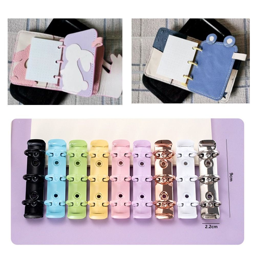 

Detachable Metal Spiral Rings Binder Clip DIY High Quality A8 Paper Binder Clips Diary Album Loose Leaf Ring Notebook Planner