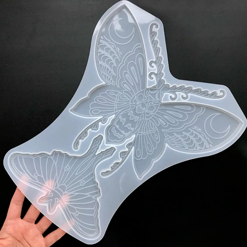 

Large Moth and Butterfly Silicone Mold Big Filigree Insect Coaster Mold Large Insect Mold Resin Art Supplies DIY Home Decor