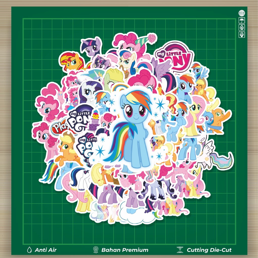 

HOT 50 PCS STIKER Stiker Kartun My Little Pony Unicorn Stiker Fashion Cars Decal Dingin Kartu Album Custom Vinyl Anti Air- Sticker Aesthetic Buku Journal Koper Casing HP Tablet Laptop Helm Motor Botol Minum