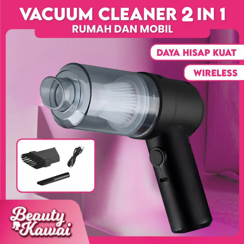 SALE VACUUM CLEANER PORTABLE 2IN1 WIRELESS PENYEDOT MINI PENIUP DEBU FURNITURE RUANGAN