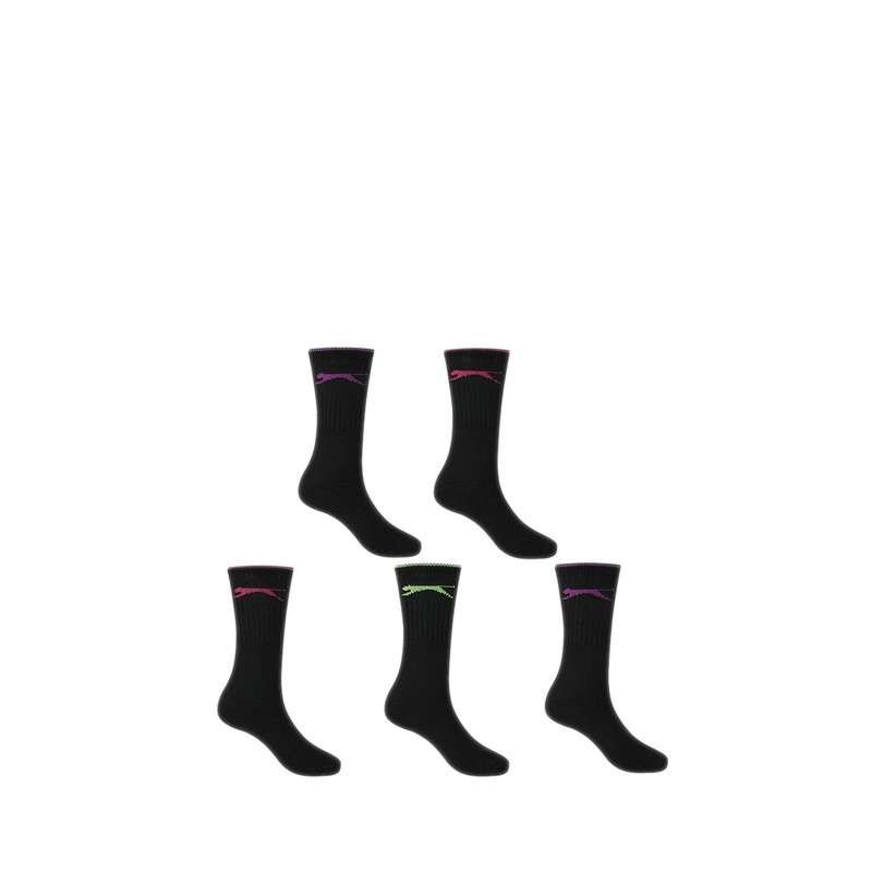 Slazenger Women's Leisure Crew Socks - Bright Asst