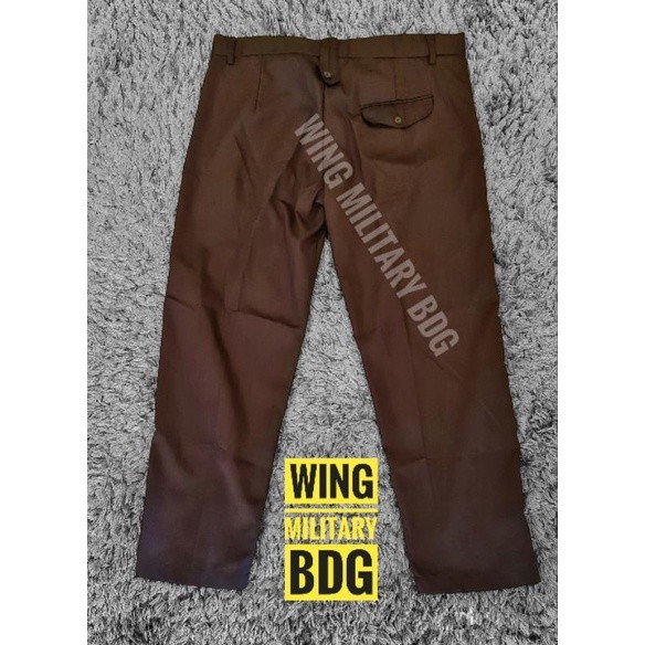 PROMO | t2 Celana PDH Security - Celana PDL Coklat Polisi - Celana Pramuka