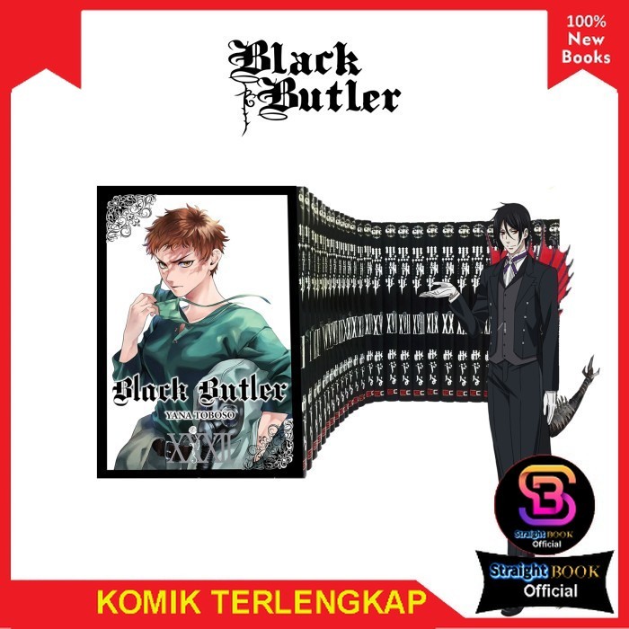 Komik manga Black Butler Vol. 1-32 (English) StrightBookOfficial