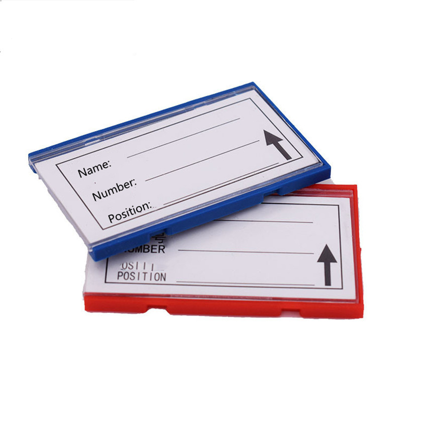 

Small Plastic Label Tag Tab Sign Name Card Holder Commodity Warehouse Storage Shelf Soft Strong Magnetic on Back 1Pack