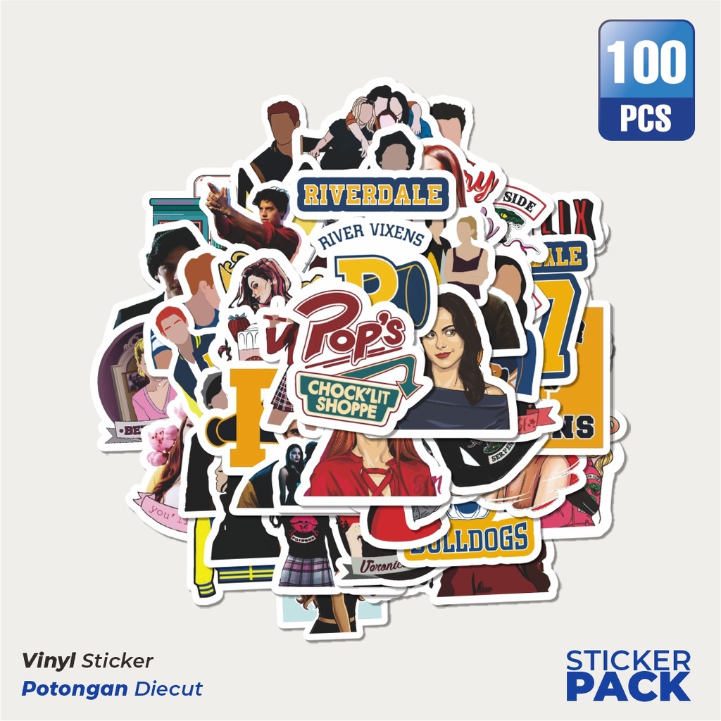 

Stiker Vinyl Stiker Riverdale Series Waterproof Aesthetic- Untuk Laptop, Motor, dan Helm - Paper Stationery Pack