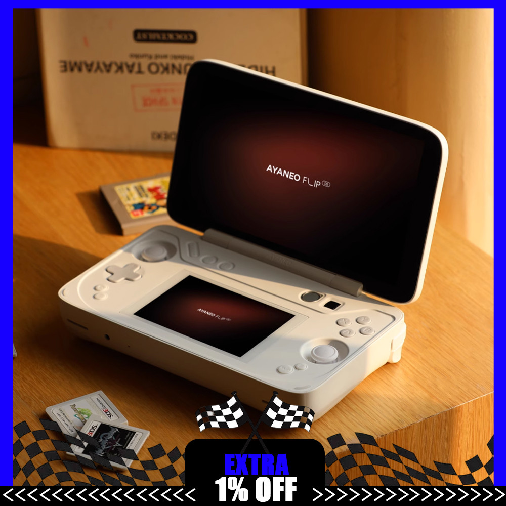 AYANEO FLIP DS/KBAMD Game Console 8840U Dual Screen Display 120HZ High Refresh Rate Two-in-One Compu