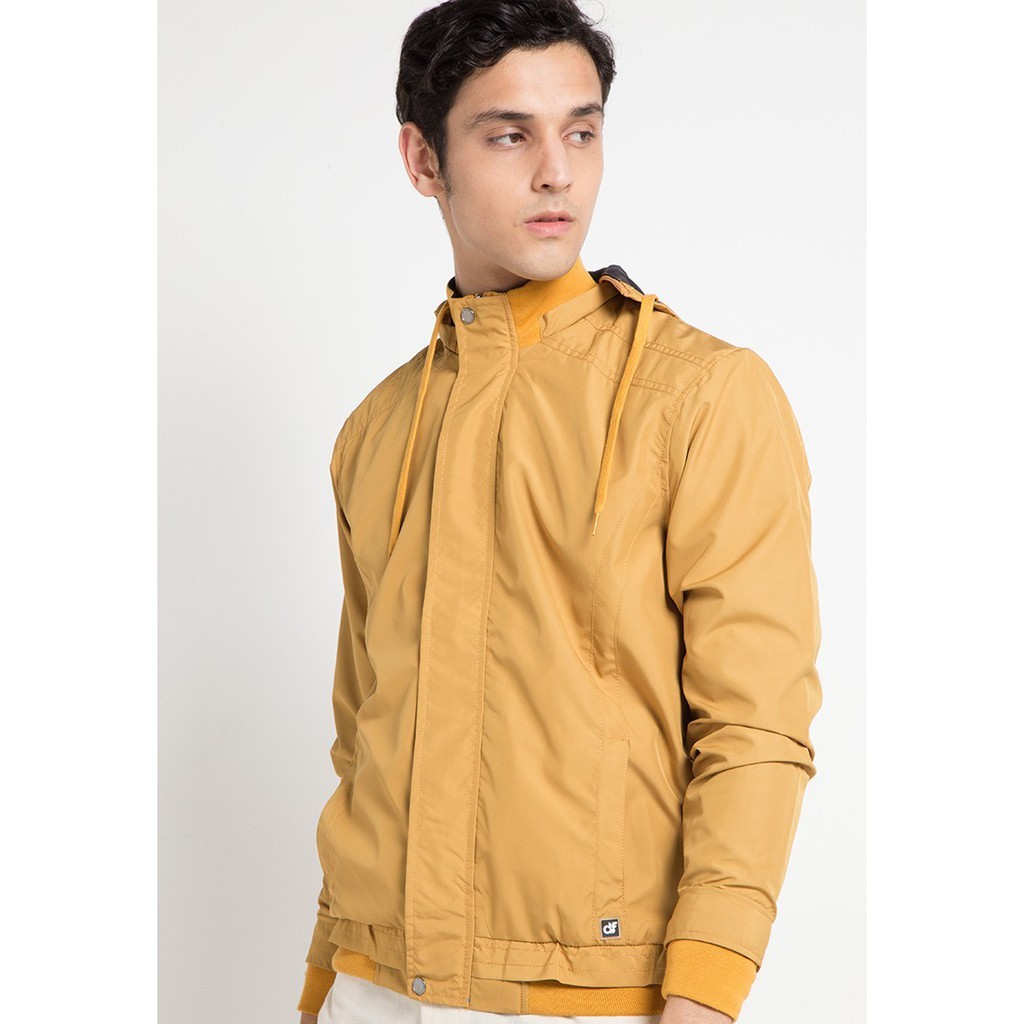 d&f Jaket Pria Parka Parasut - Mustard