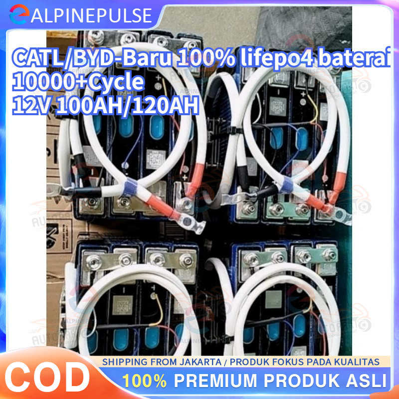 100% baterai baru 2025 CATL/BYD Battery Lifepo4 12v 120ah/100AH Battery Lifepo4 12v 120ah 100ah plus