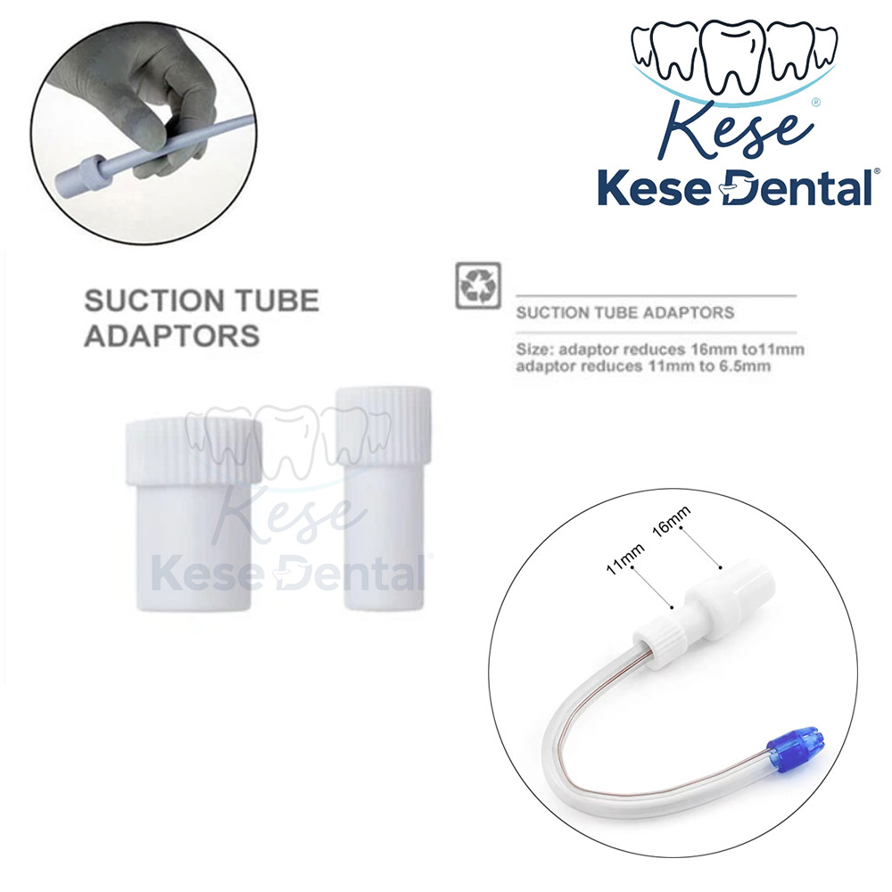 Dental Suction Tube Convertor HVE Hose Adaptor - Saliva Ejector for Autoclavable Dental Chair System
