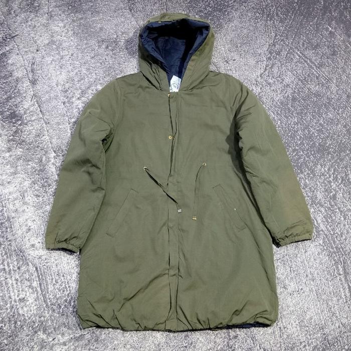 Jaket outdoor parka BACK NUMBER reversibel bagus tebal size L