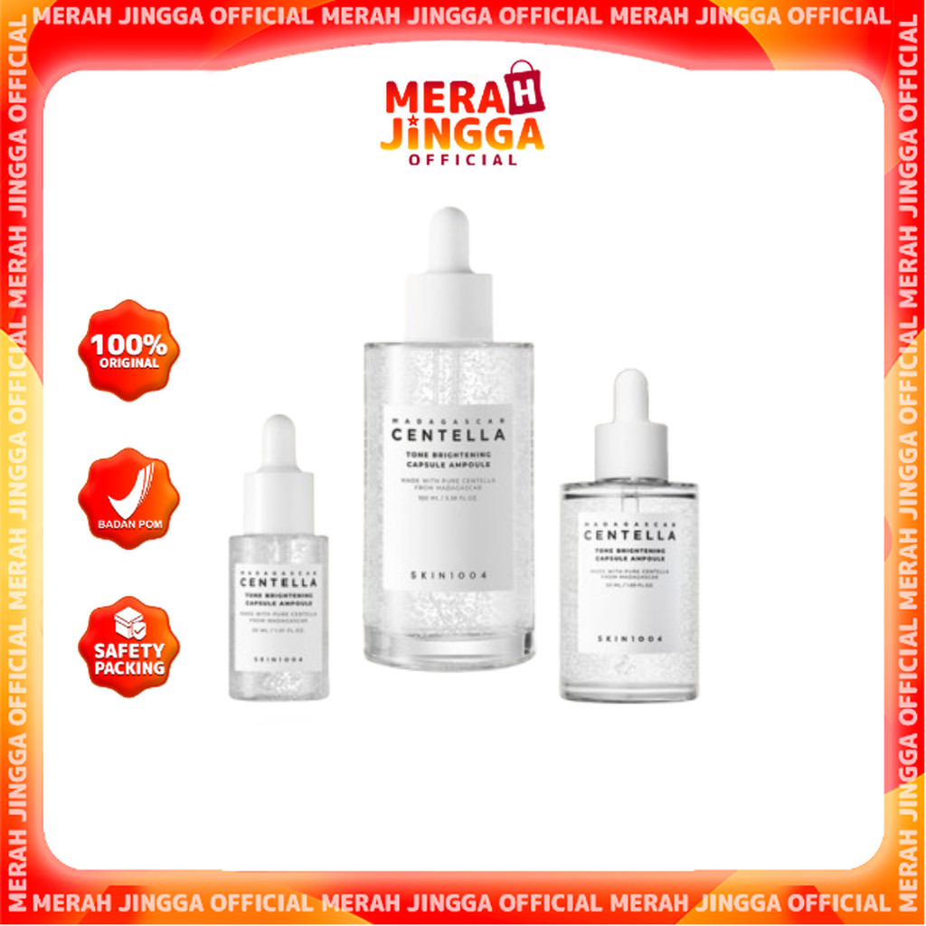 SKIN1004 Madagascar Centella Tone Brightening Capsule Ampoule | Merah Jingga Official