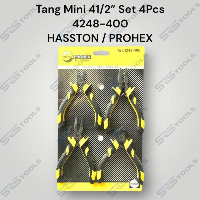 HASSTON PROHEX 4248-400 Tang Mini Set 4.5 Inch Potong Kombinasi Lancip Gegep