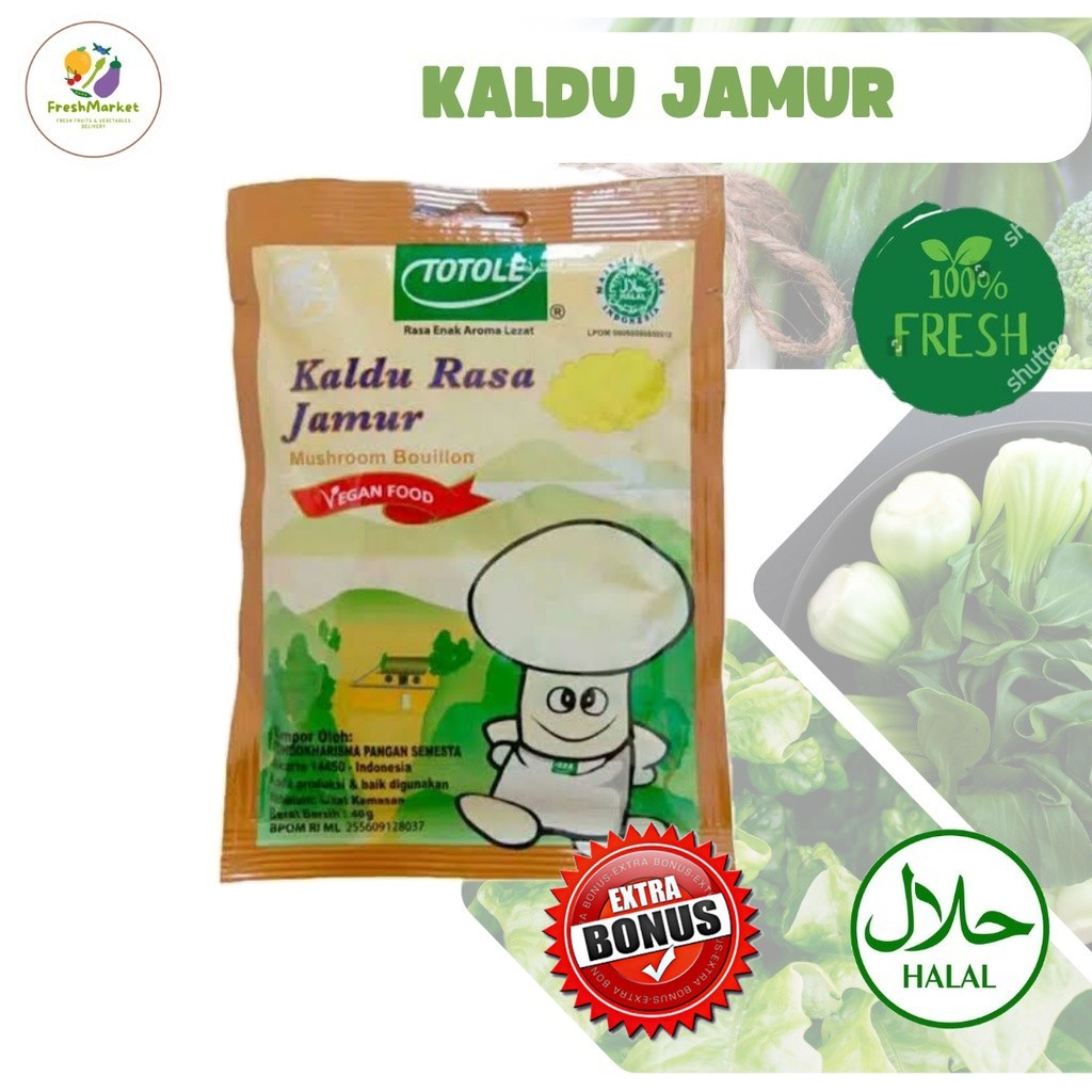 

Kaldu Jamur Totole 40 Gram Sayurinstant