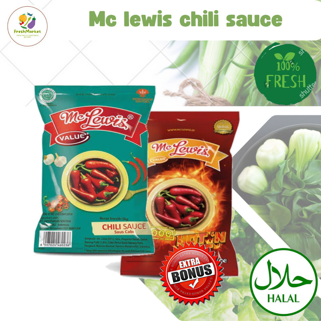 

Sauce Saos Saus Me lewis 1Kg Sayurinstant