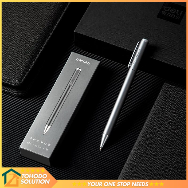 

Deli Pulpen Gel Tanda Tangan Metal Roller Ballpoint 0.5mm 1 PCS - S99