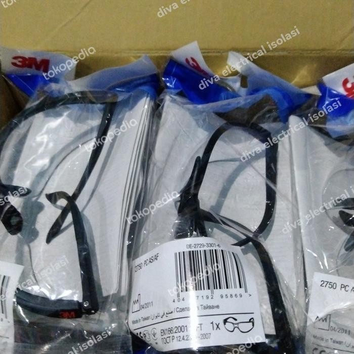 kacamata safety 3M 2750 anti gores anti kabut