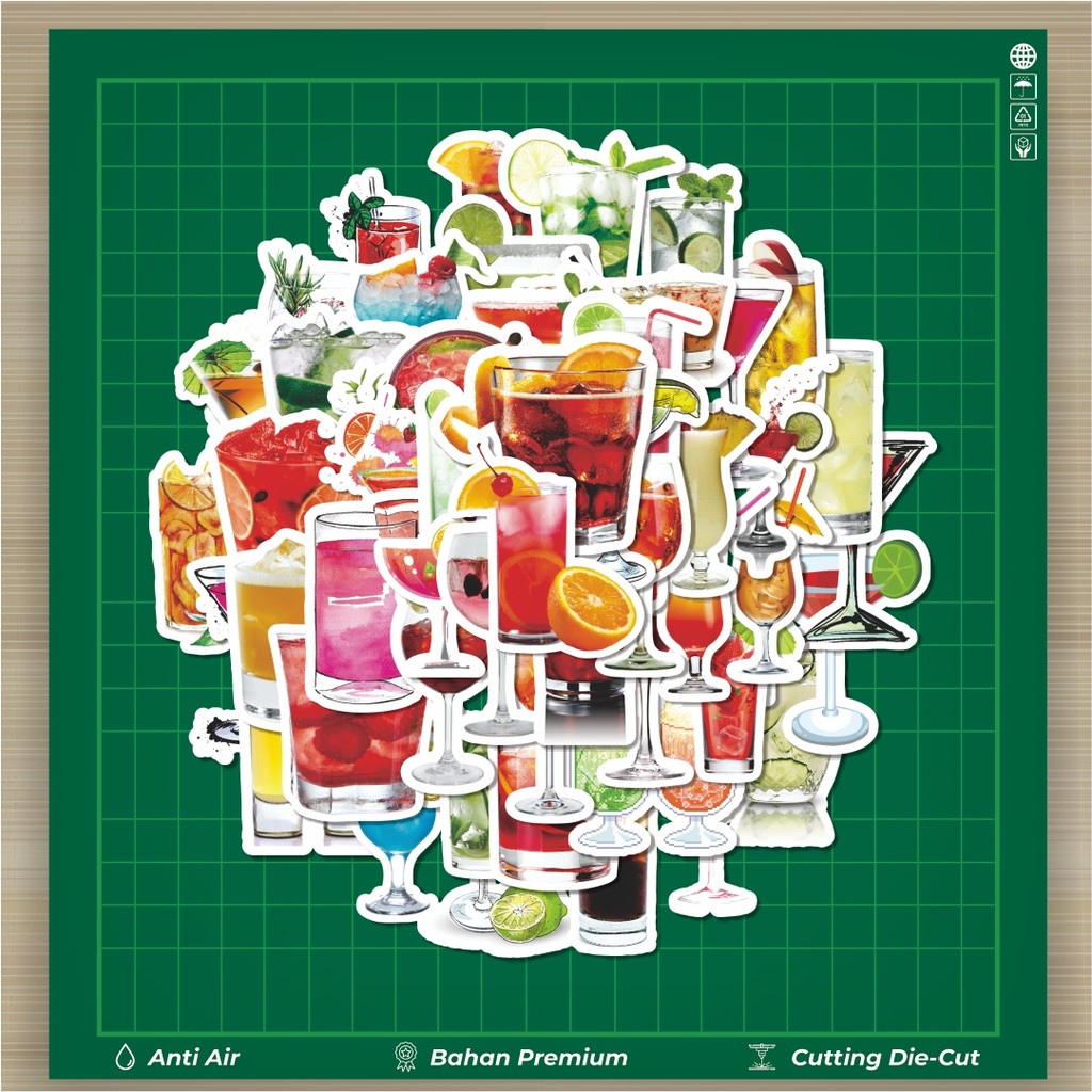 

HOT 50 PCS STIKER Ice Cold Drink [Minuman Es Dingin] Fashion Cars Decal Dingin Kartu Album Custom Vinyl Anti Air- Sticker Aesthetic Buku Journal Koper Casing HP Tablet Laptop Helm Motor Botol Minum