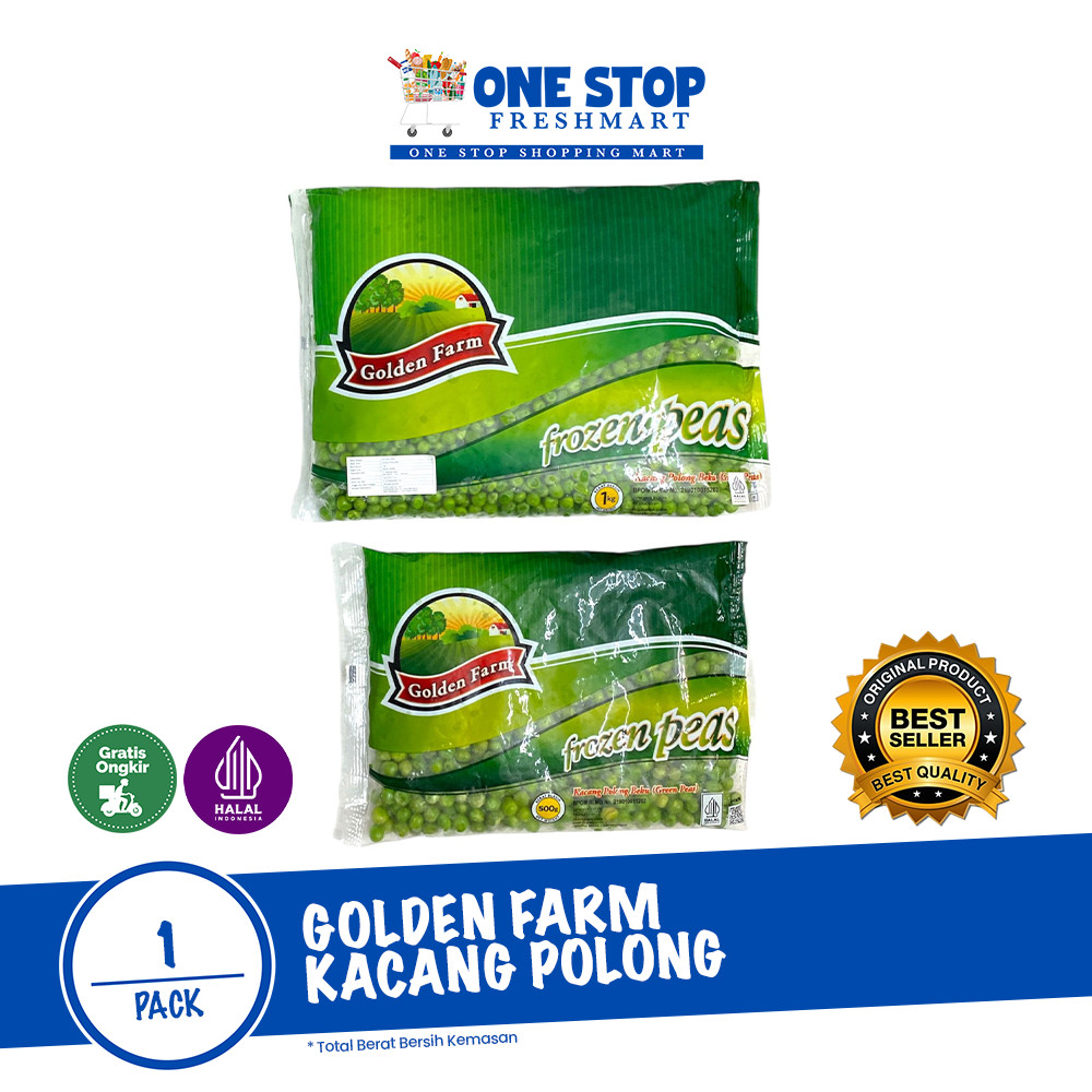 

GOLDEN FARM KACANG POLONG 500GR-1000GR / FROZEN PEAS 500GR-1000GR