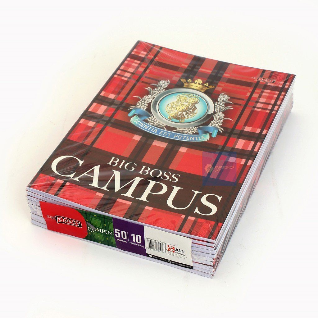 

Ay00! Buku Tulis SIDU Big Boss Campus 50 Lembar / Bigboss Campuss 50 Lembar (1 Pack Isi 10 pcs)