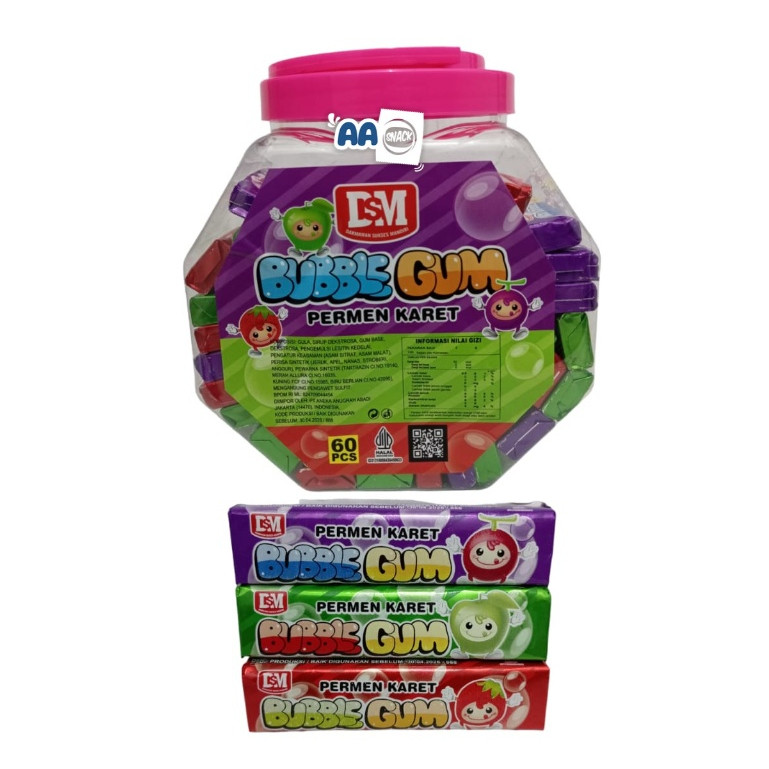 

DSM BUBBLE GUM TOPLES ISI 60