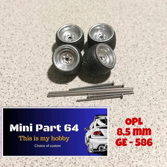 Diorama Diecast Ban Celong 8.5mm GE586 Miniatur Skala 64