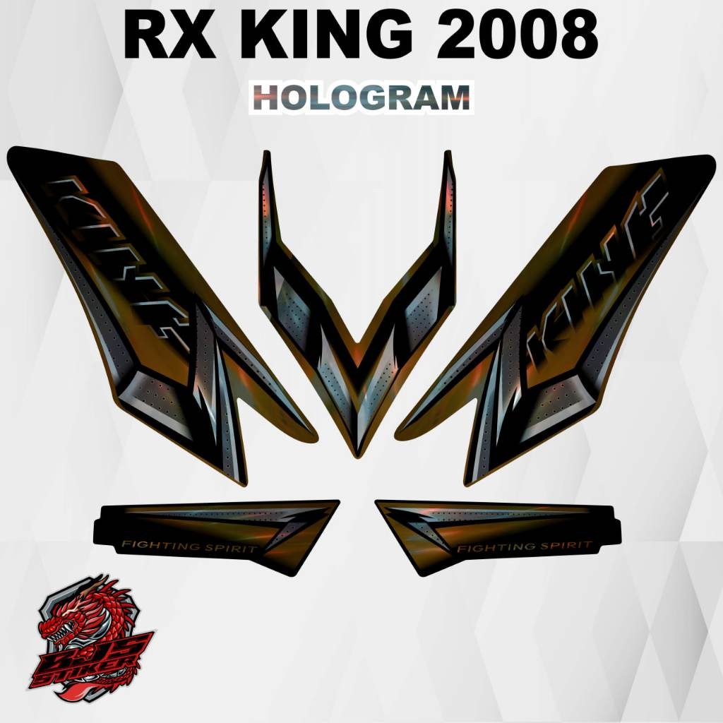 COD / striping rx king - stiker striping list variasi HOLOGRAM rx king 2008