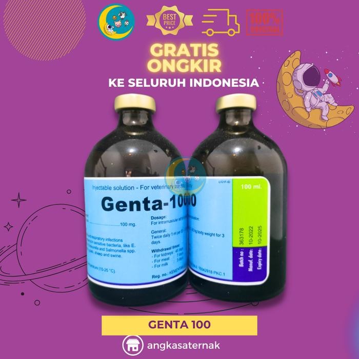 GENTA 100 ML - OBAT HEWAN GENTAMYCIN