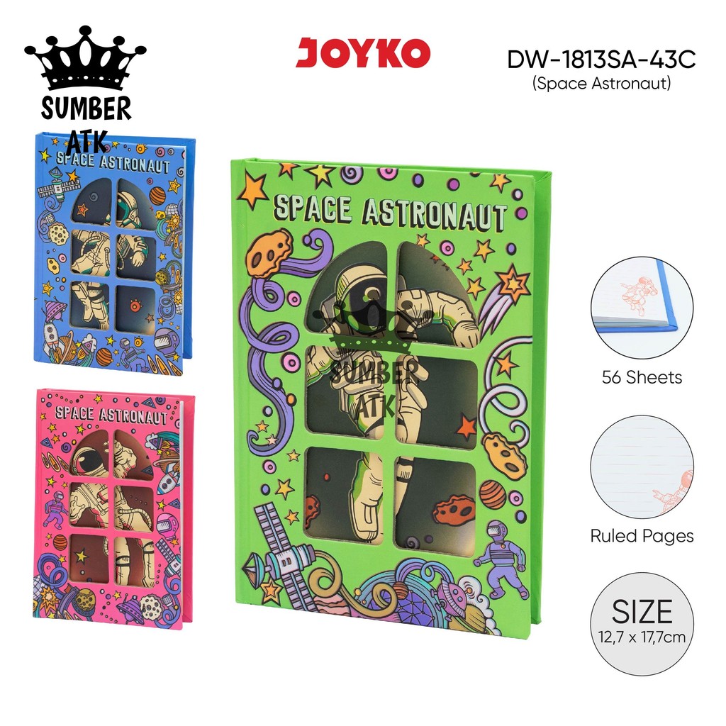 

Buku Tulis Catatan Jurnal Diary Joyko DW-1813SA-43C SPACE ASTRONAUT