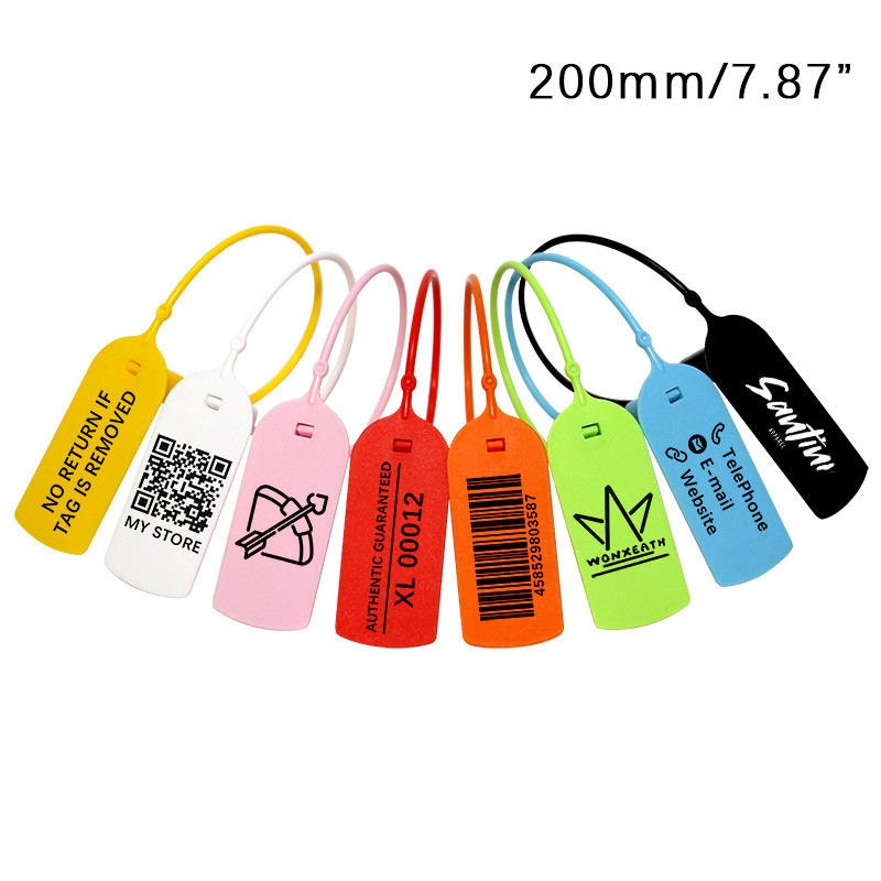 

100Pcs Custom Clothing Hang Tag with Personalized Brand Logo Disposable Garment Security Label Shoes Gift Tag 200mm 7.8