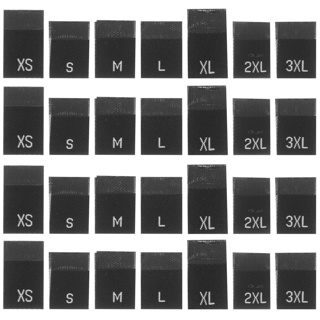 

700 Pcs Size Marking Cloth Sew On Tags Textile Clothing Labels Clothes Sewing Tags Custom Garment Size Labels For Jumpsuits