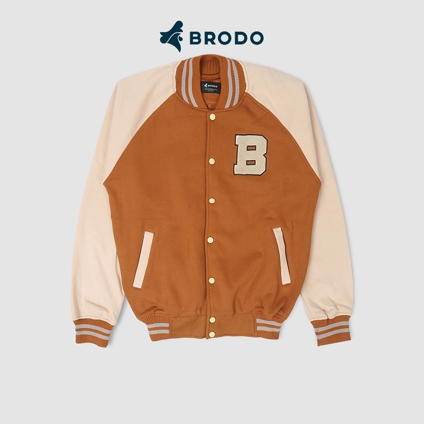 BRODO - Jacket Baseva Varsity Jacket Camel