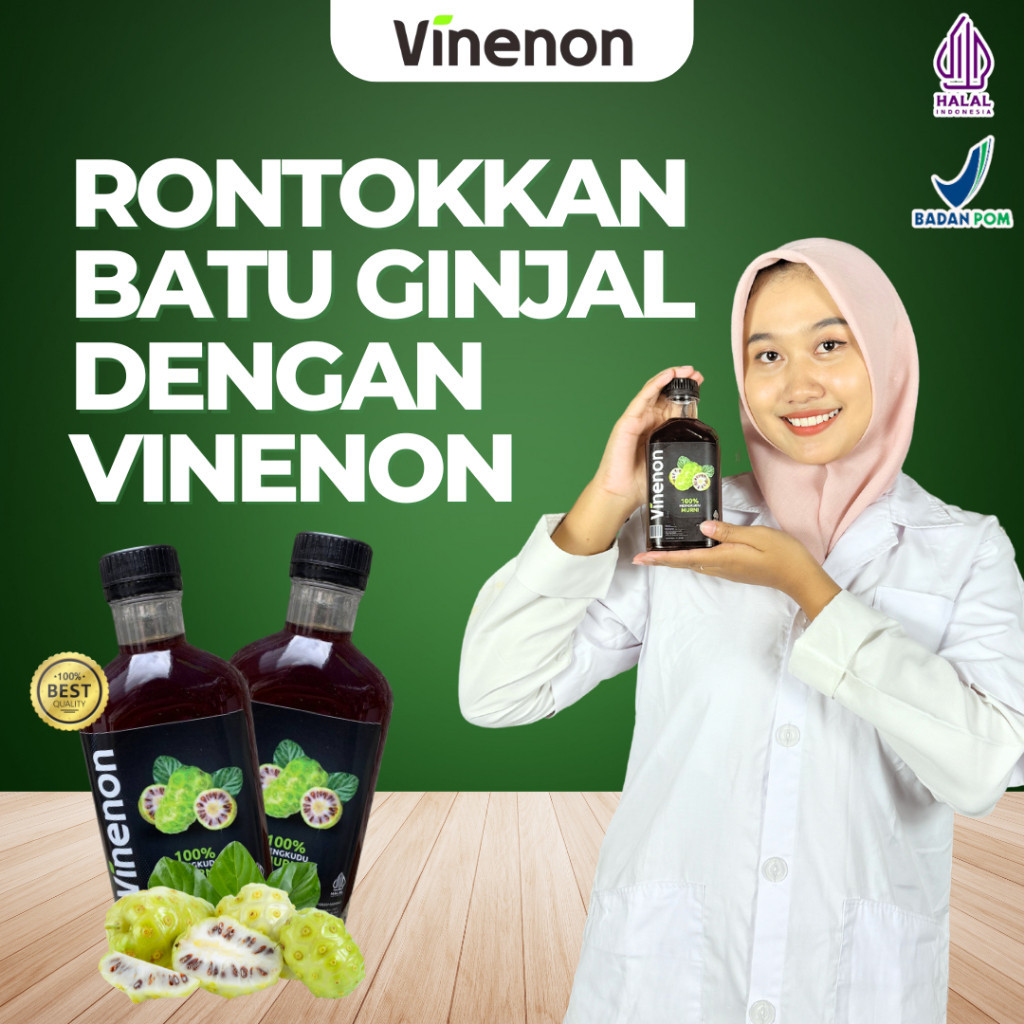 

VINENON Cuka Mengkudu | Obat Herbal Batu Ginjal Paling Ampuh Tanpa Operasi | Obat Asam Urat Herbal