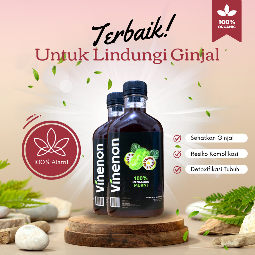 

Vinenon - No.1 Pelindung Ginjal - Cuka Mengkudu 100% Halal BPOM