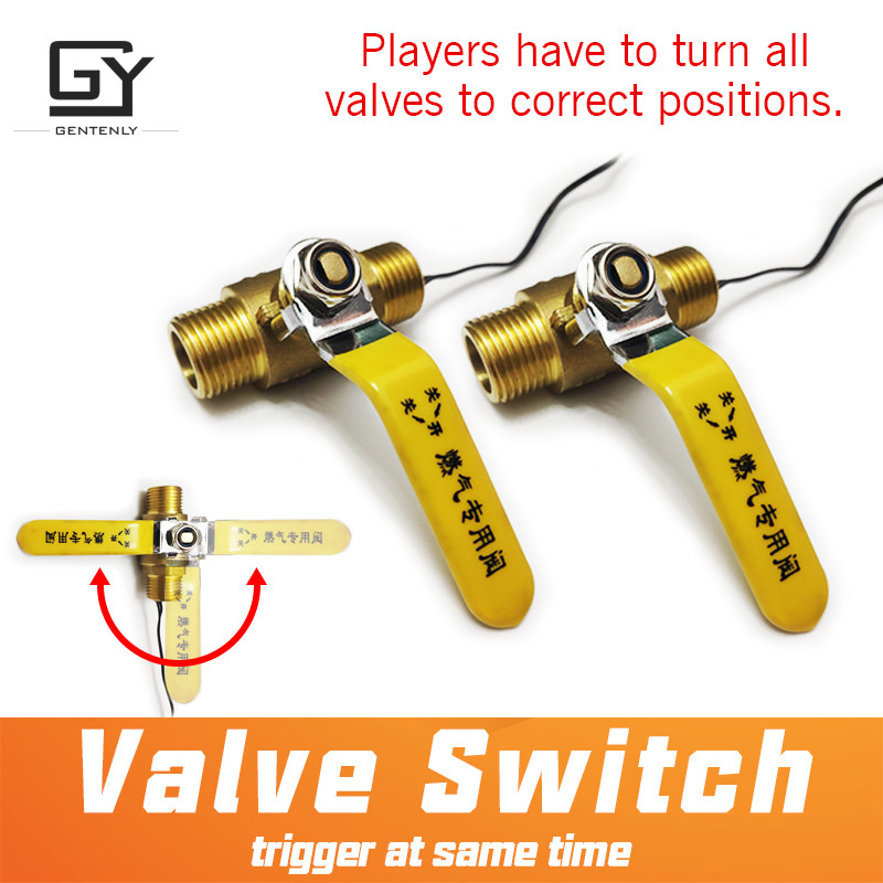 

Escape Room Valve Prop Pipeline Puzzle Game Turn Switch To Correct Position Simulated Plumbing System Water Gas Valves