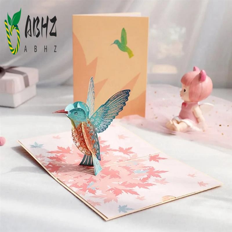 

ABHZ-3D Happy Birthday Greeting Invitation Cards Boy Girl Kids Gift Card Thank You Card Postcard